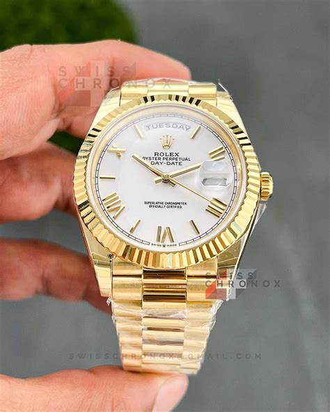 rolex watch men golden|rolex day date 40 yellow gold.